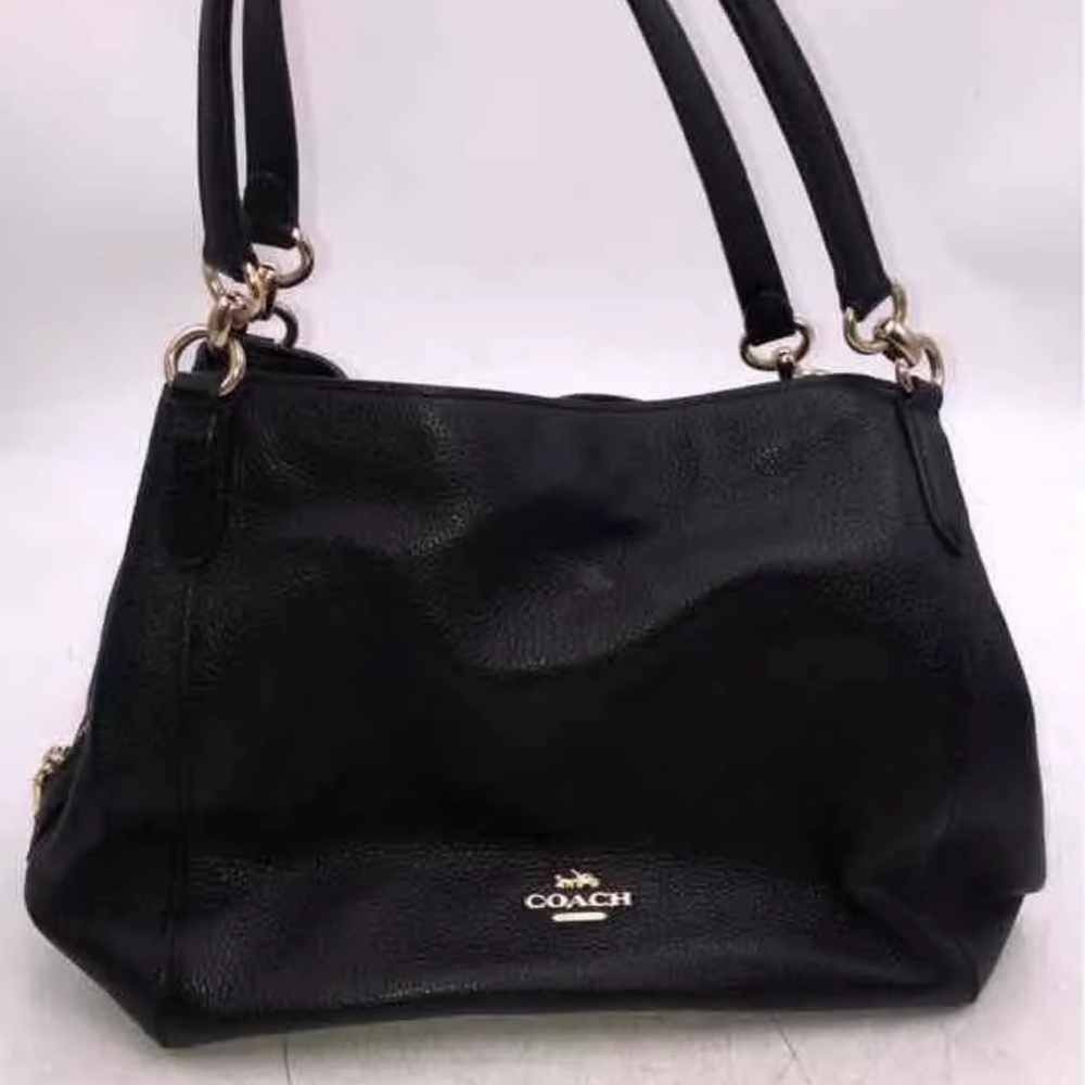 Coach Black Leather Women's Bag